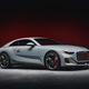 Still a very expensive coupe in front of a peasant's blood-colored backdrop.